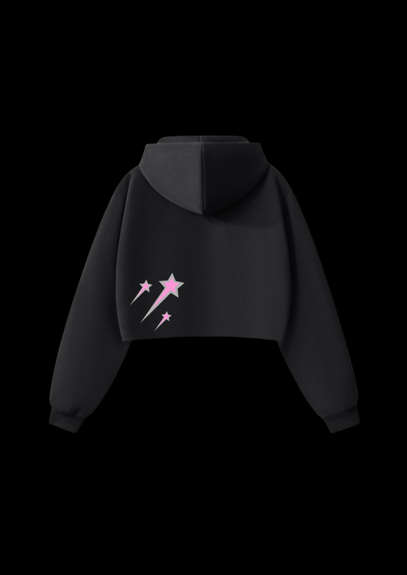 Pink Starfall Cropped Zip Jacket